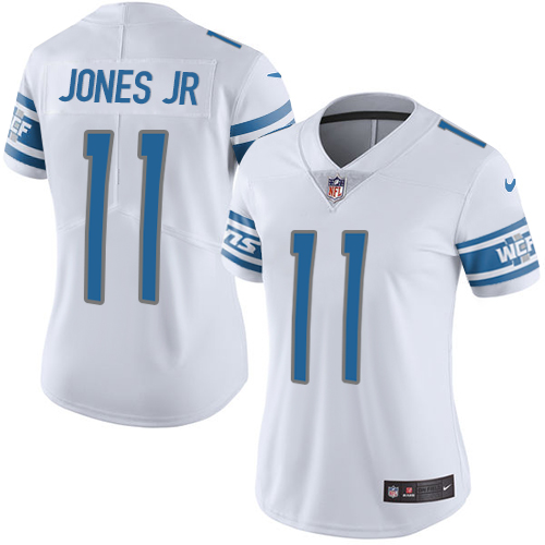Nike Lions #11 Marvin Jones Jr White Women's Stitched NFL Vapor Untouchable Limited Jersey - Click Image to Close